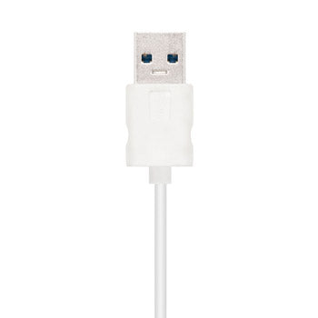 Adaptador USB-A 3.0 para Ethernet Gigabit Prata
