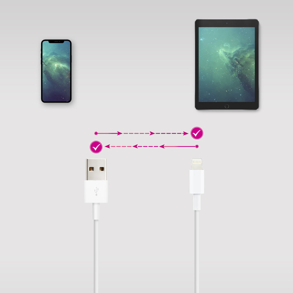 Cabo USB-A 2.0 Macho para Lightning Macho 2m