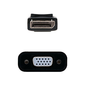 Adaptador DisplayPort Macho / VGA Fêmea 15cm