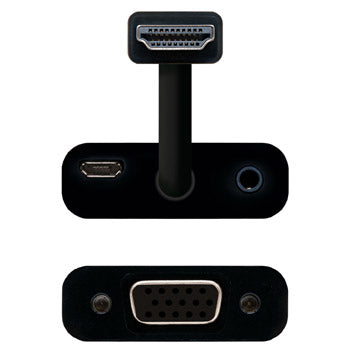 Adaptador HDMI Macho / VGA Fêmea 10cm