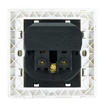 Tomada de Parede Encastre 2x Portas USB-A