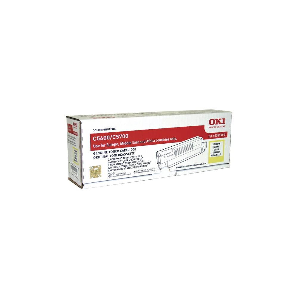 Toner OKI Amarelo 43381905 2000 Pág.