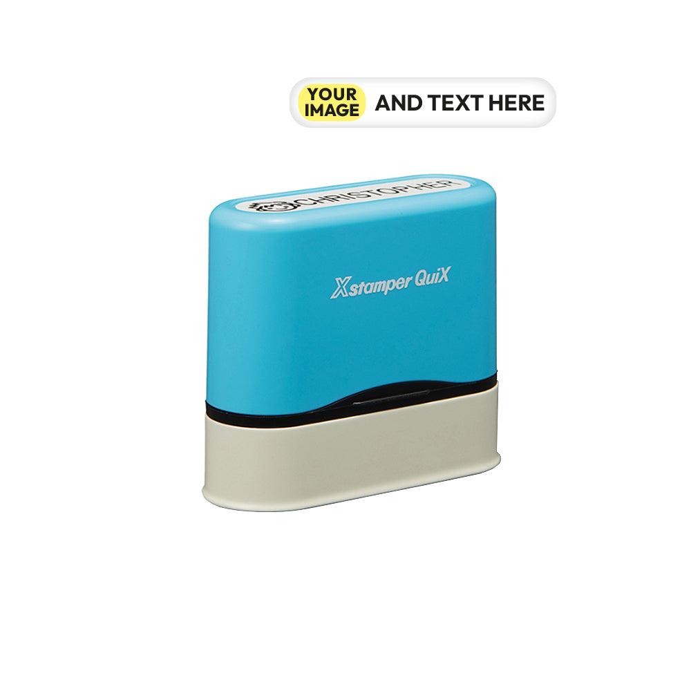 Carimbo Objetos Name Stamp Azul PERSONALIZADO 1un