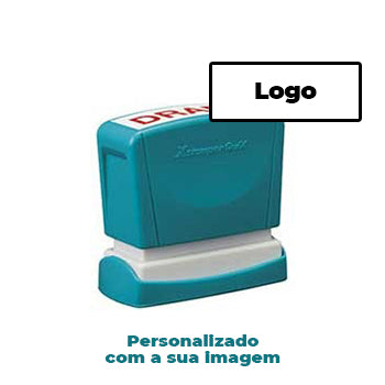 Carimbo 14x60mm Xstamper Quix Preto 1un., personalizado