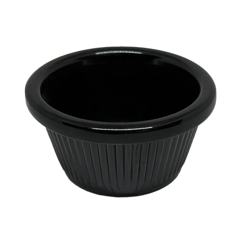 Ramequim 08.55x4.5cm 110ml Preto 1un
