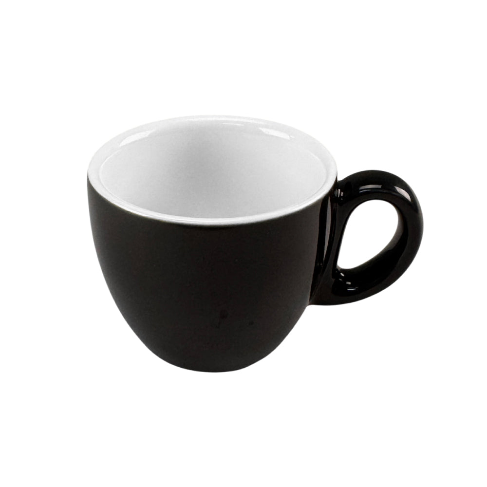 Chávena 080ml Porcelana BARISSIMO Preto Brilhante 1un