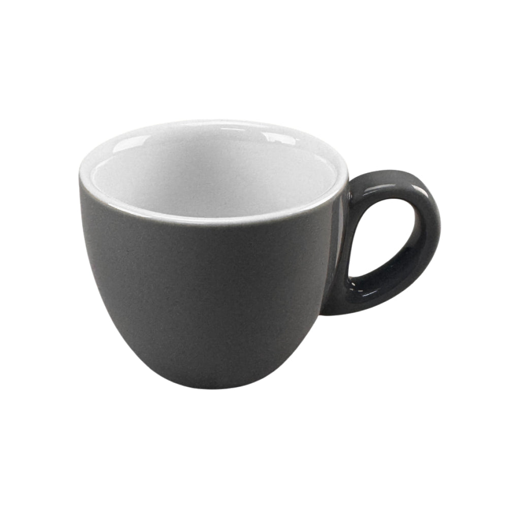 Chávena 080ml Porcelana BARISSIMO Cinzento Brilhante 1un
