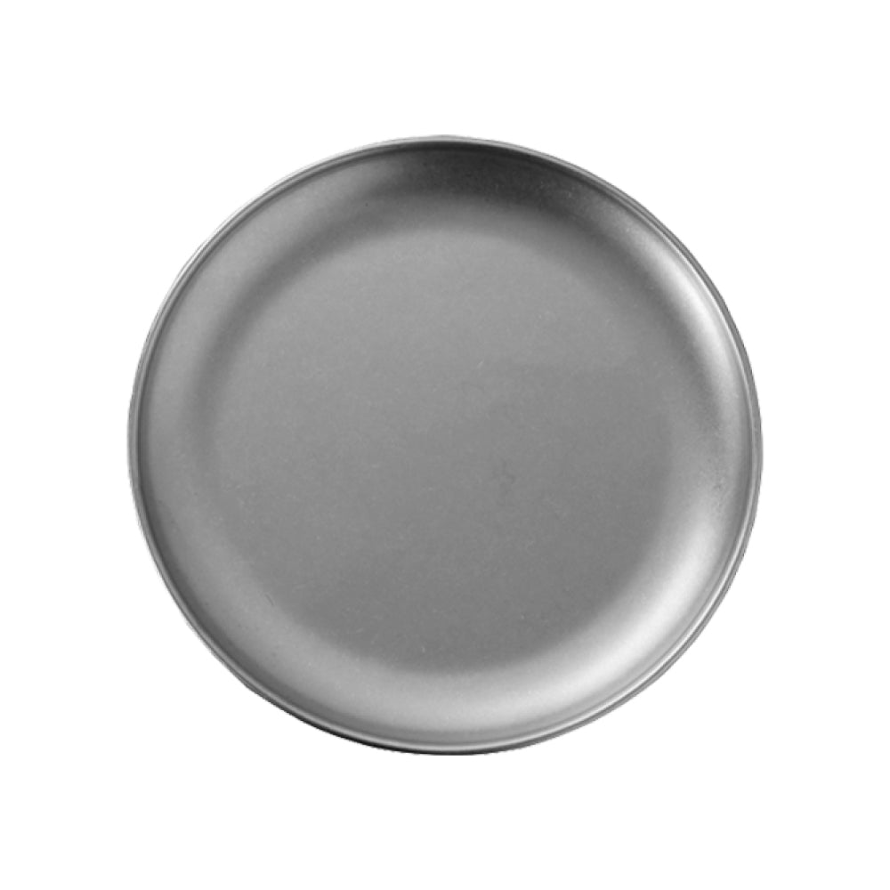 Prato 17cm Raso Redondo Liso ACERO INOx 1un