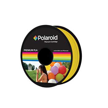 Filamento Universal PLA 1.75mm Polaroid 1Kg Amarelo Transp.