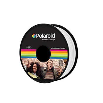 Filamento Universal PETG 1.75mm Polaroid 1Kg Branco