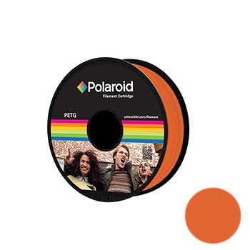 Filamento Universal PETG 1.75mm Polaroid 1Kg Laranja