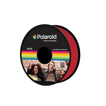 Filamento Universal PETG 1.75mm Polaroid 1Kg Vermelho