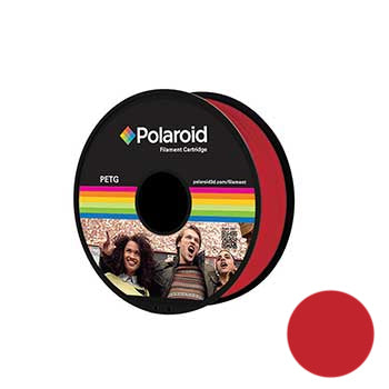 Filamento Universal PETG 1.75mm Polaroid 1Kg Vermelho