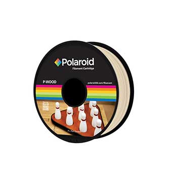 Filamento Universal P-WOOD 1.75mm Polaroid 500g Natural
