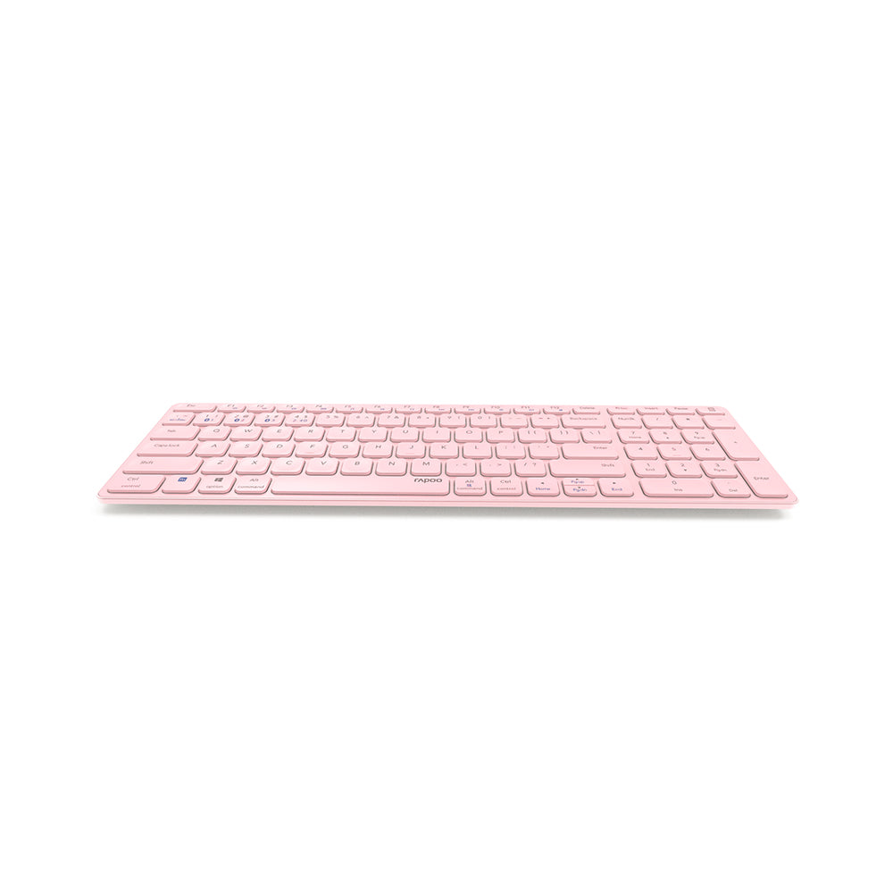 Teclado Wireless E9700M Ultra-Slim Rosa