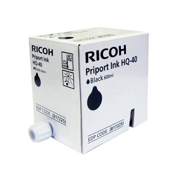 Tinta Ricoh HQ-40 Preto 817225 600ml Pack 5un