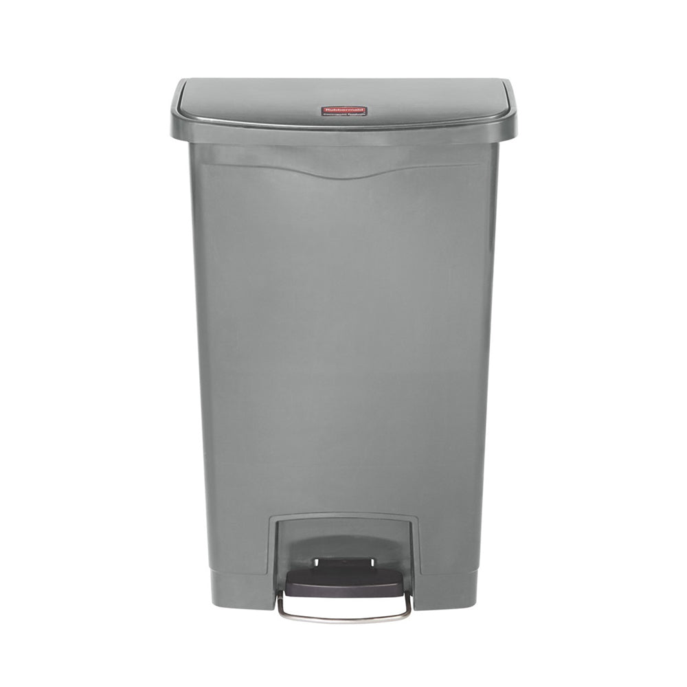 Contentor 50L Resina Slim Jim Step-On Cinza com Pedal
