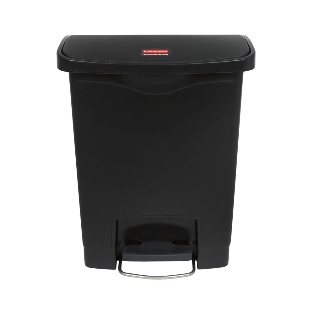 Contentor 30L Resina Slim Jim Step-On Preto com Pedal