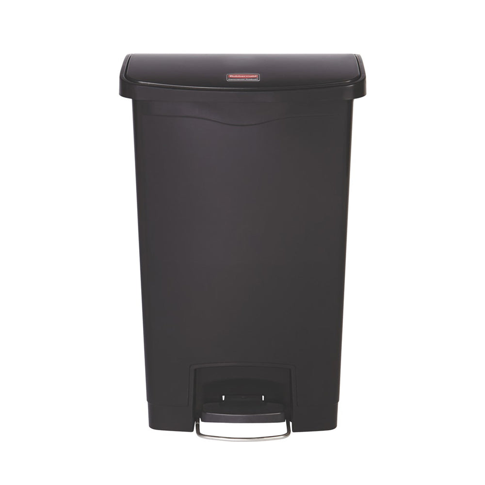 Contentor 50L Resina Slim Jim Step-On Preto com Pedal