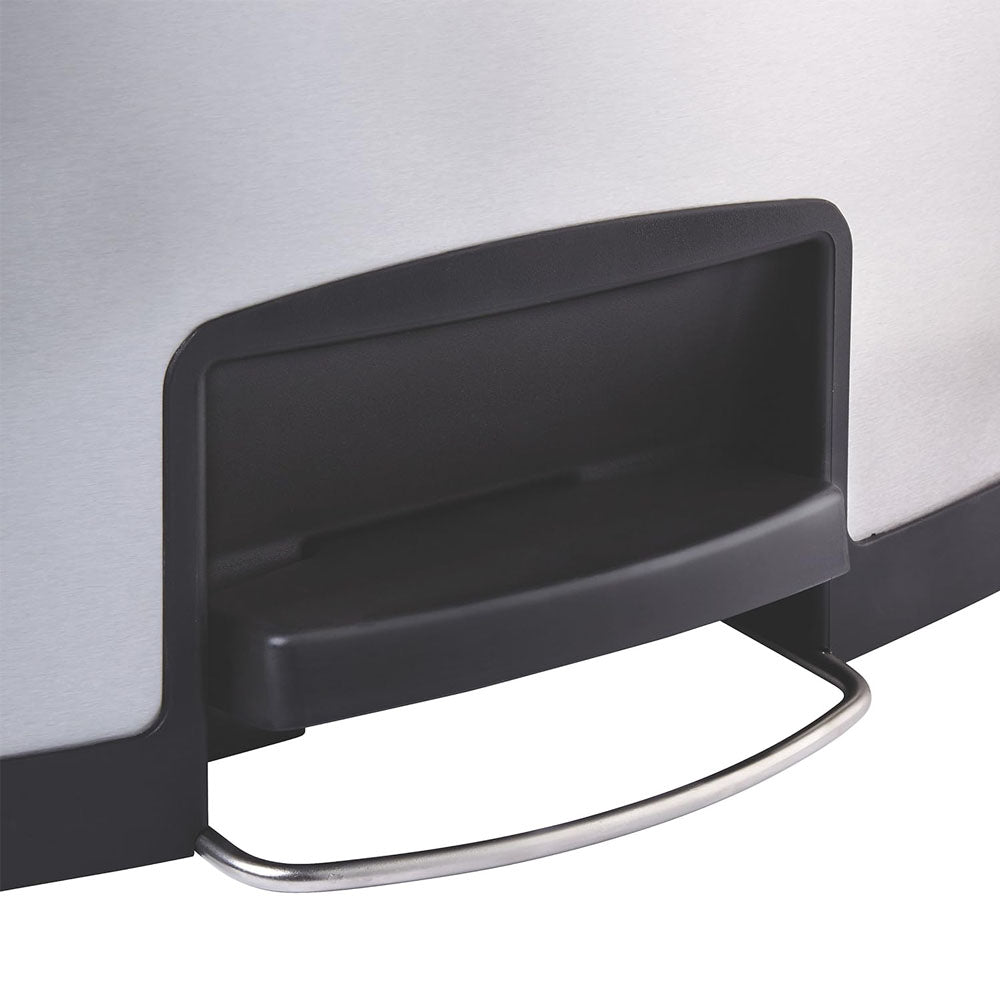 Contentor 50L Inox Duplo Slim Jim Step-On Preto com Pedal