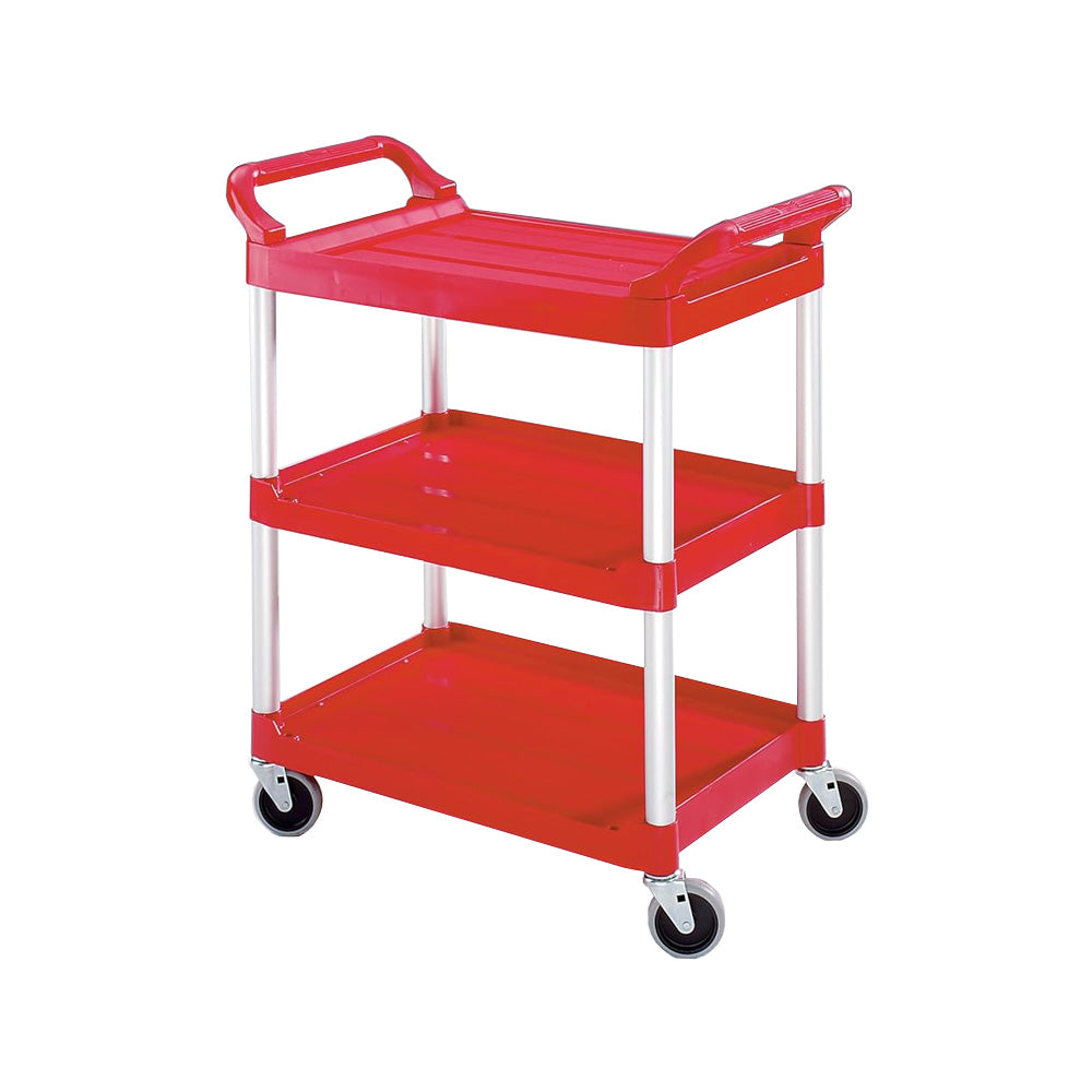 Carro Serviço 85x47x93cm Multiusos 3 Niveis Vermelho