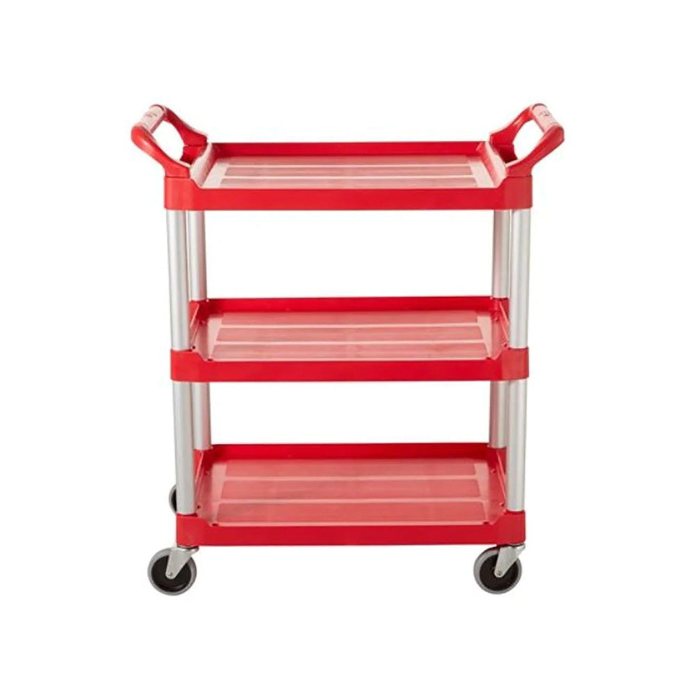 Carro Serviço 85x47x93cm Multiusos 3 Niveis Vermelho