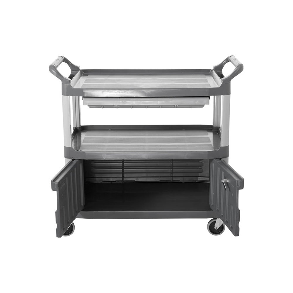 Carro Serviço 103x51x96cm X-Tra Gaveta Armário Cinza