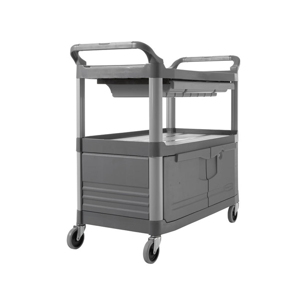 Carro Serviço 103x51x96cm X-Tra Gaveta Armário Cinza