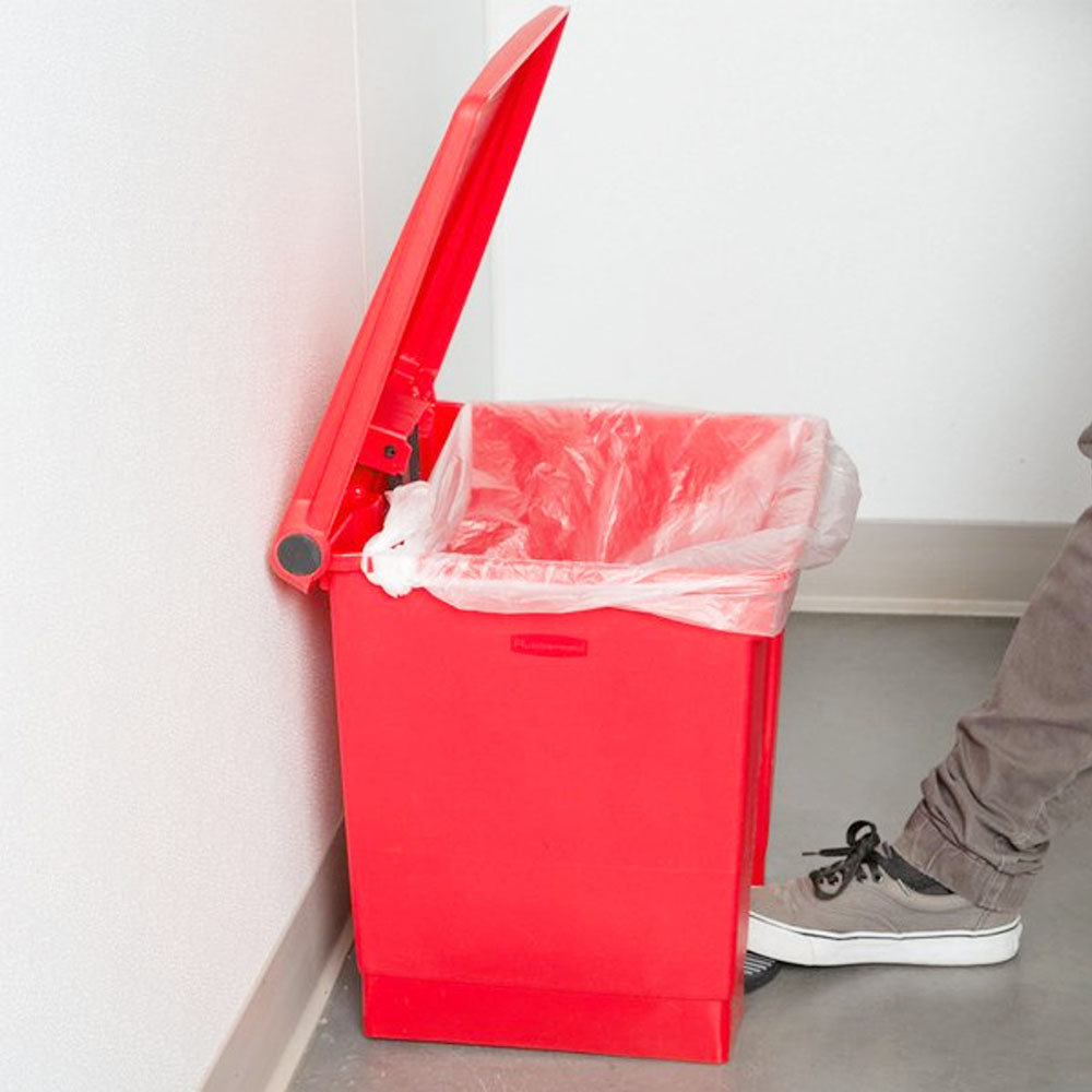 Contentor 30L Plástico Vermelho com Pedal