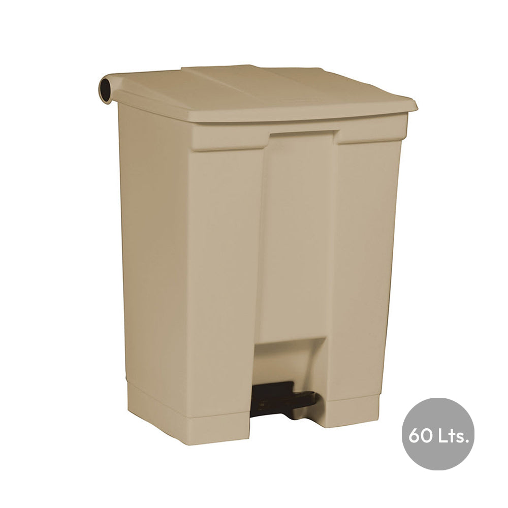 Contentor 60L Plástico Bege com Pedal