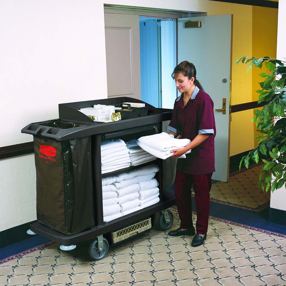 Carro Servico Hotel 152,4x56x127cm  Preto
