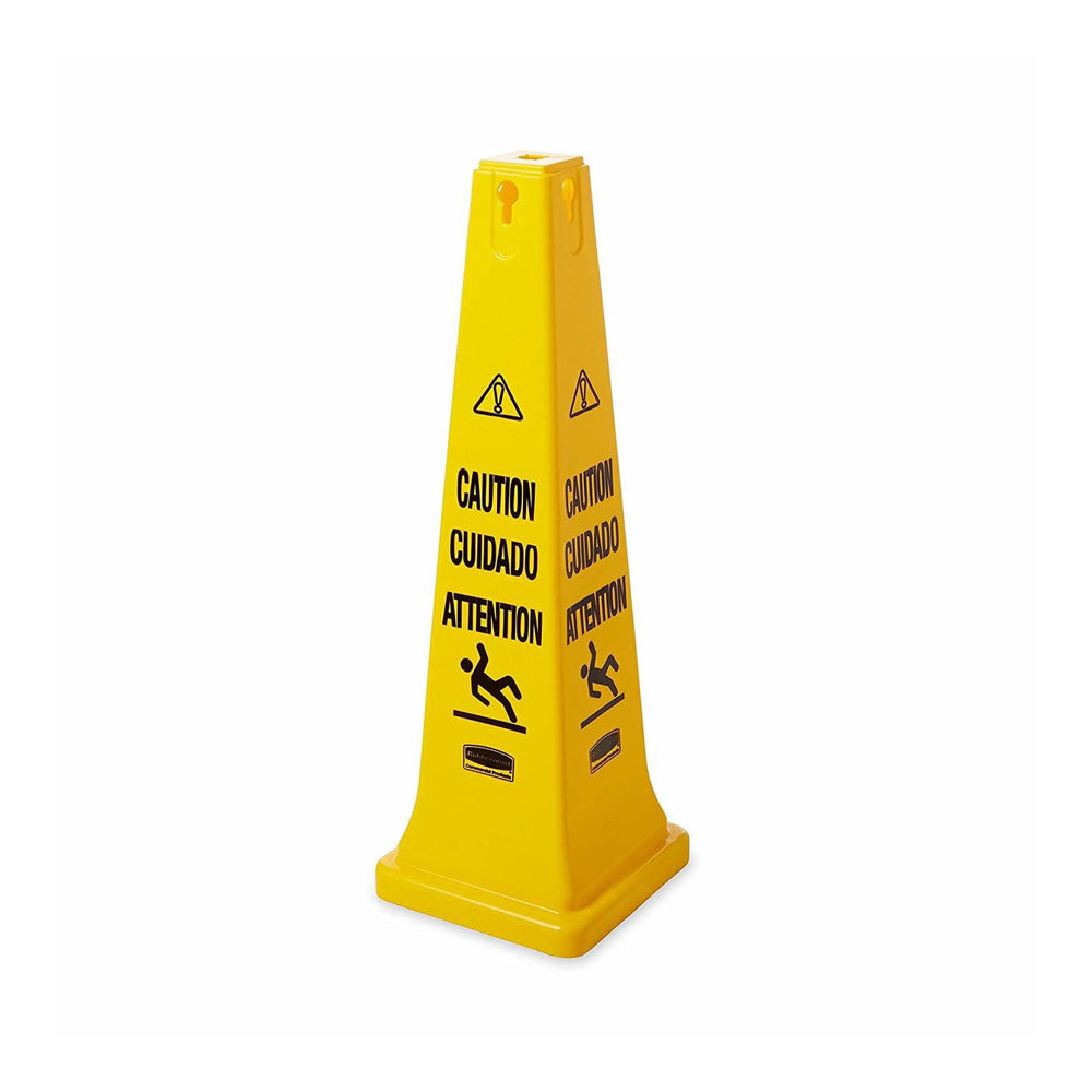 Cone Segurança Multi-línguas Cuidado