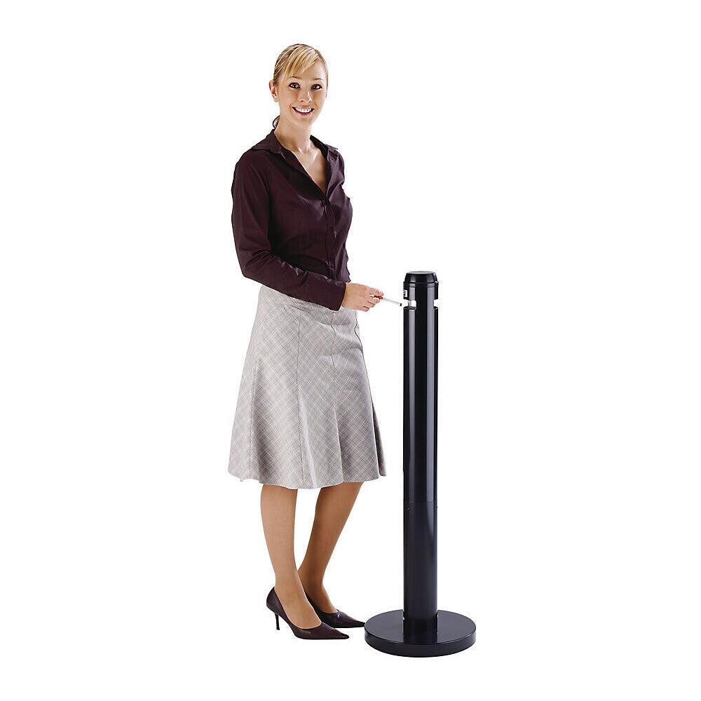 Cinzeiro Vertical Pole Preto