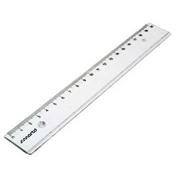 Régua Plástico Cristal 20cm SmartD