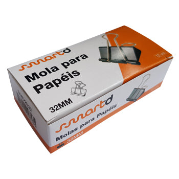 Molas para Papeis 32mm SmartD Cx 12un