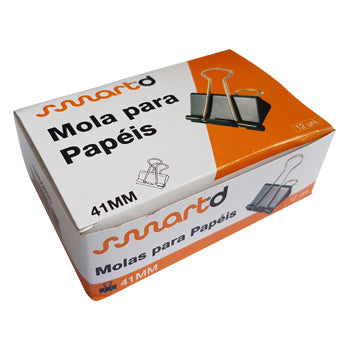 Molas para Papeis 41mm SmartD Cx 12un