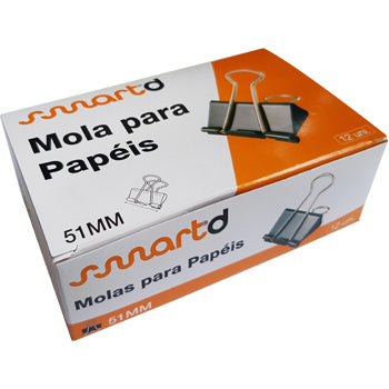 Molas para Papeis 51mm SmartD Cx 12un