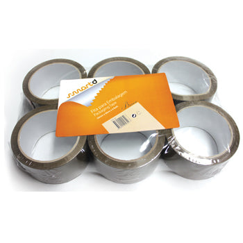 Fita Adesiva 50mmx66m Castanha PP 1un