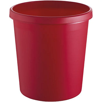 Papeleira 18L Plástico Vermelho Opaco