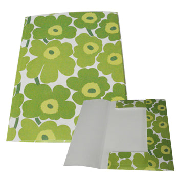 Capa 3 Abas Marimekko 320x245mm c/Elast Verde-1un