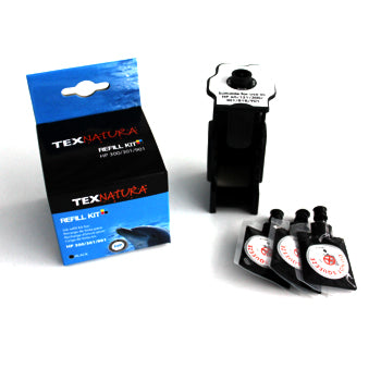Refill Kit Compatível HP 300 / 301 / 901 Preto