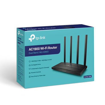 Router AC1900 1300Mbps DualBand 5xGigabit 4 antenas