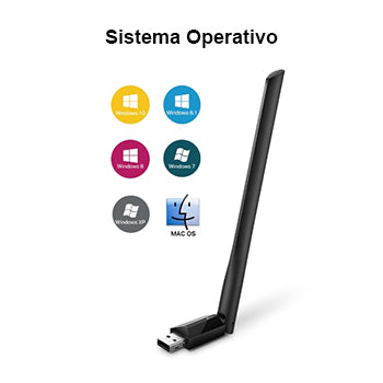 Adaptador USB-A Wireless Dual Band AC600 433Mbps