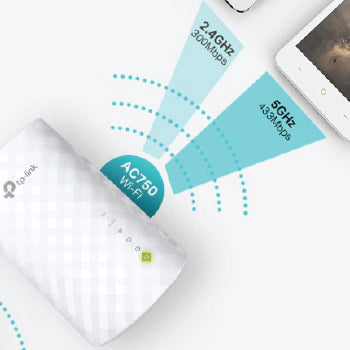 Extensor de Sinal TP-Link RE200 ethernet AC750 Wireless