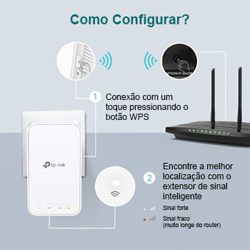 Extensor de Sinal TP-Link RE300 AC1200 Mesh Wi-Fi