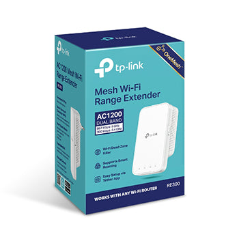 Extensor de Sinal TP-Link RE300 AC1200 Mesh Wi-Fi
