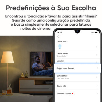 Lâmpada Inteligente Tapo L510E E27 Wifi Branco