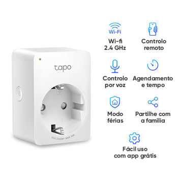 Tomada Inteligente Tapo P100 Mini Smart Plug Wifi