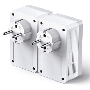 Kit PowerLine 600Mbps RJ45 c/Pass-Through 2un