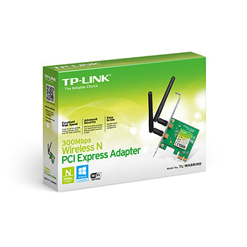 Placa Rede PCIe Wireless TP-LINK TL-WN881ND 300Mbps